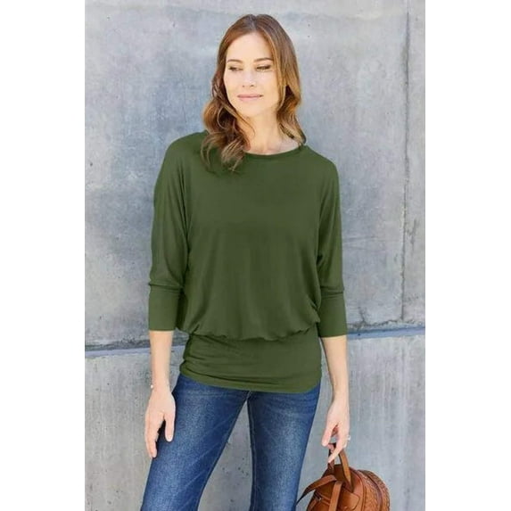 Basic Bae Batwing Sleeve Blouse