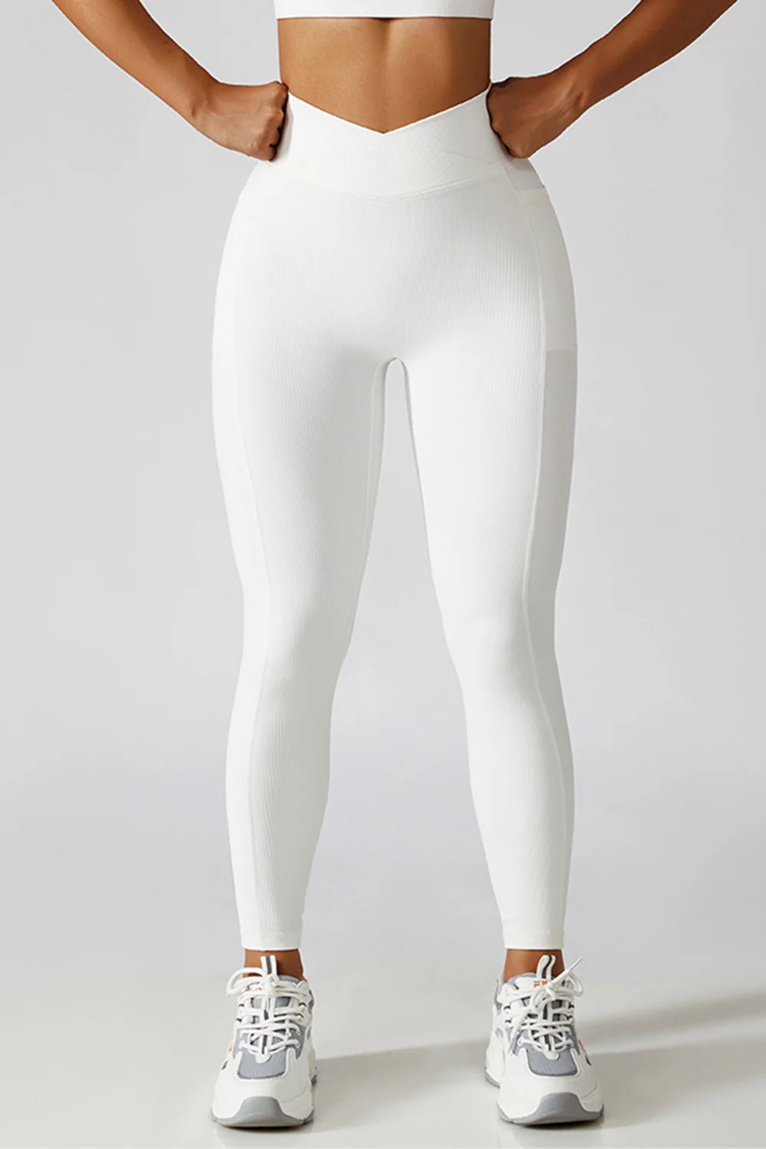 Basic Bae Crossover Waist Active Leggings - Walmart.com