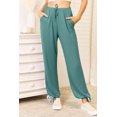 thumbnail image 1 of Basic Bae Full Size Soft Rayon Drawstring Waist Pants with Pockets, 1 of 11