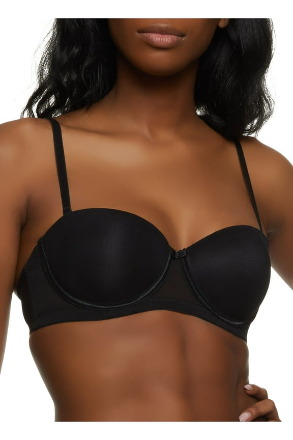 Womens Basic Balconette Bra | Converts to Strapless