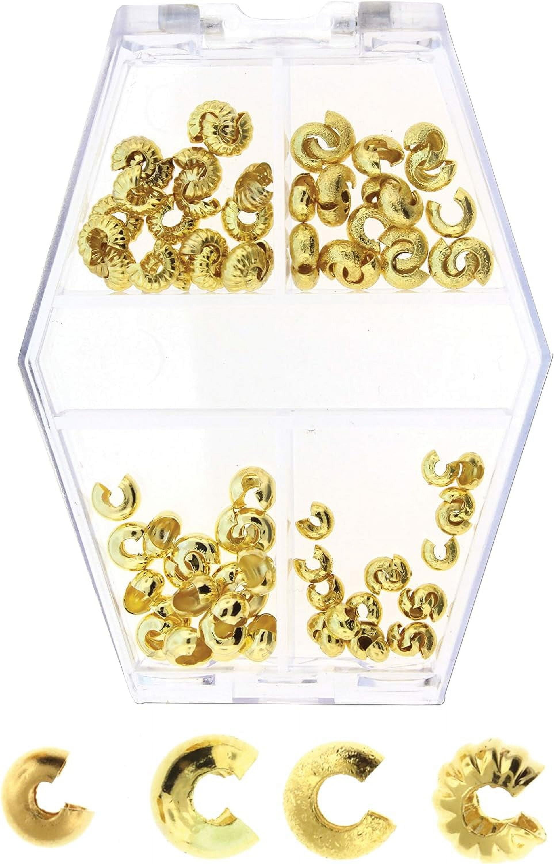 Basic Basic Crimp Bead Covers For Hiding Crimped Beads And Preventing Snagging Jewelry On Fabric