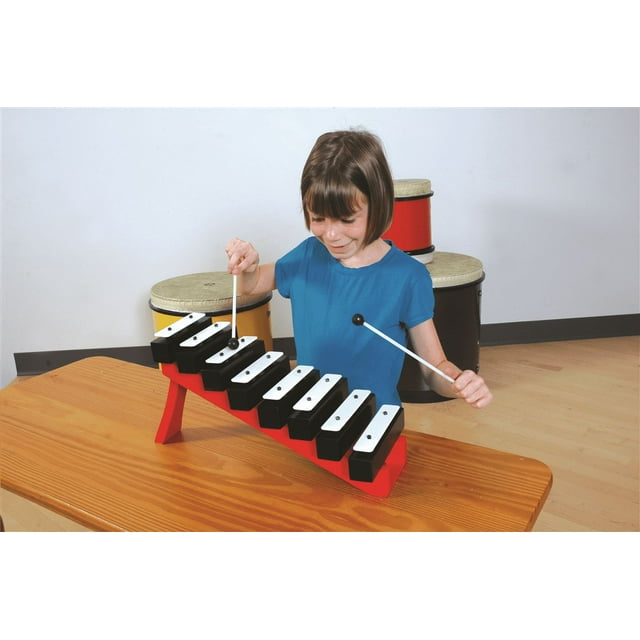 Basic Beat BB108C 8Note Resonator Bell Set with Step Ladder Learn