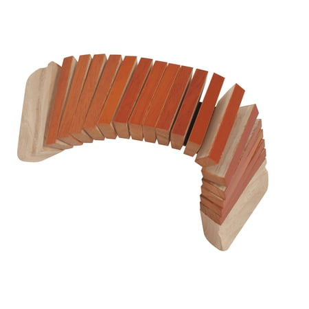 Basic Beat BBSM Kokoriko - Traditional Japanese Wood Slats Instrument with Leather Strap, Produces Crisp Domino Effect Sound, Fun & Easy to Play
