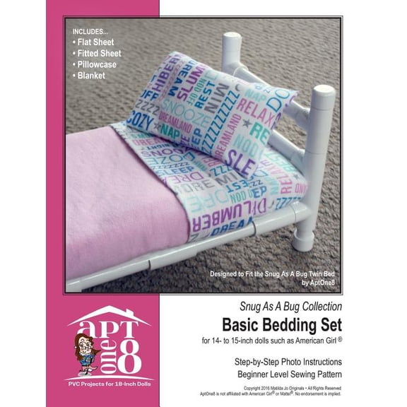 Snug As A Bug Collection: Basic Bedding Set: Beginner-Level PVC Project for 14- to 15-inch Dolls (Paperback) by Kristin Rutten