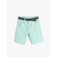 thumbnail image 1 of Basic Bermuda Shorts Belt Detail Pockets Cotton, 1 of 3