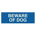 thumbnail image 1 of Basic Beware Of Dog Sign (Blue) - Small, 1 of 5