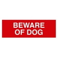 thumbnail image 1 of Basic Beware Of Dog Sign (Red) - Medium, 1 of 5