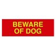 thumbnail image 1 of Basic Beware Of Dog Sign (Red/Yellow) - Small, 1 of 5