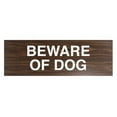 thumbnail image 1 of Basic Beware Of Dog Sign (Walnut) - Small, 1 of 5