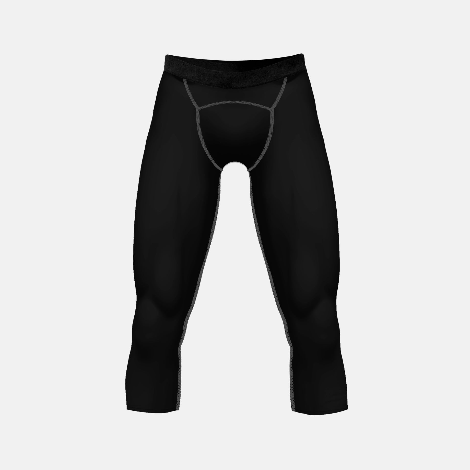 Basic Black 3/4 Tights for men - Walmart.com