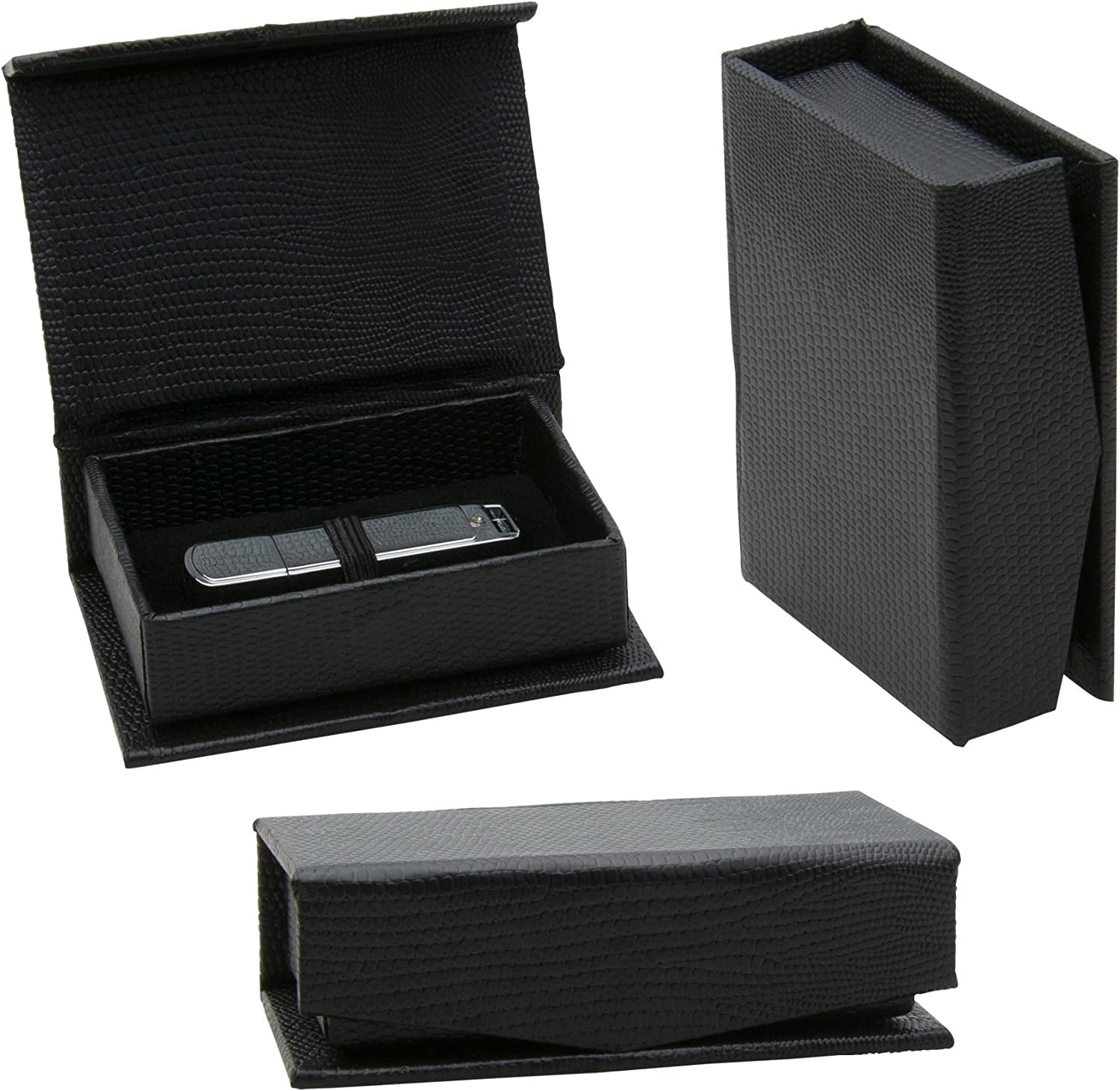12-Pack Basic Black USB Flash Drive Box, Ideal Memory Stick Computer ...