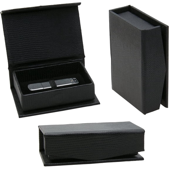 Basic Black Flash Drive Box - Pack of 12