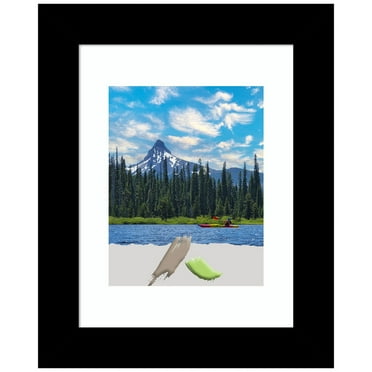 Basic Black Narrow Wood Picture Frame, Photo Frame, Art Frame