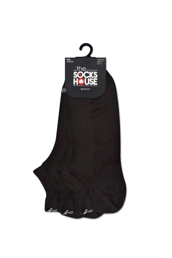Basic Black Trainer Socks with 3 Pairs