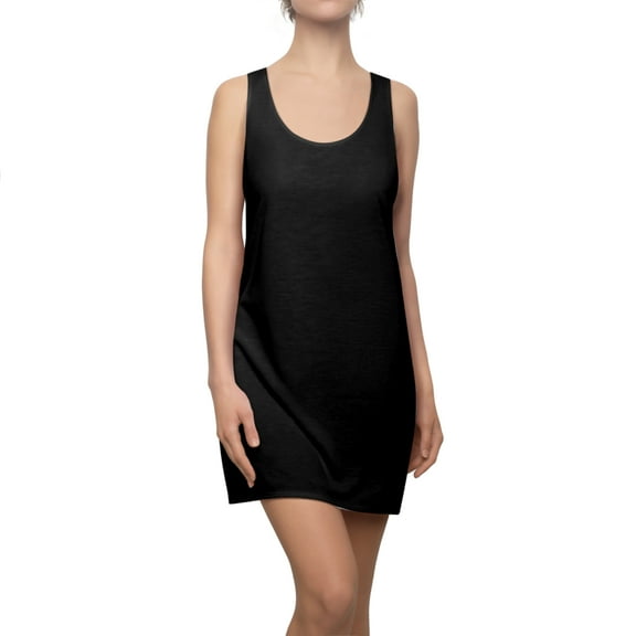 Basic Black - Women's Cut & Sew Racerback Dress
