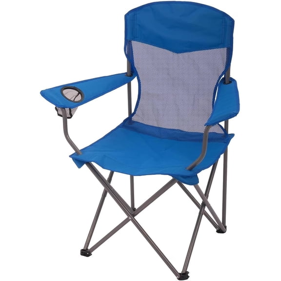 Basic Blue Mesh Chair (32.28in x 20.28in x 37.60in) - Breathable, Ergonomic, Lightweight for Home Office, Study & Dorm Seating