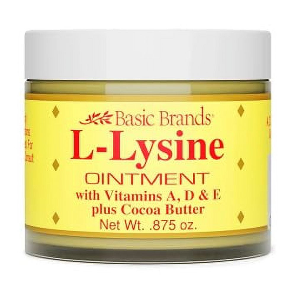 Basic Brands LLysine Ointment, Cold Sore Fever Blister Relief, Soothes