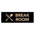 thumbnail image 1 of Basic Break Room Sign (Black Gold) - Large, 1 of 5