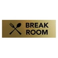 thumbnail image 1 of Basic Break Room Sign (Brushed Gold) - Large, 1 of 5