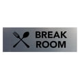 thumbnail image 1 of Basic Break Room Sign (Brushed Silver) - Small, 1 of 5