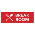 thumbnail image 1 of Basic Break Room Sign (Red) - Large, 1 of 5