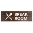 thumbnail image 1 of Basic Break Room Sign (Walnut) - Small, 1 of 5