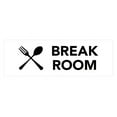 thumbnail image 1 of Basic Break Room Sign (White) - Small, 1 of 5