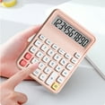 thumbnail image 1 of Basic Calculator, Silent Calculator, Portable Thin Body Battery Powered Calculator with Non-Slip Base for Office Home Accounting and Shopping Use, Lightweight Durable Design, 1 of 7