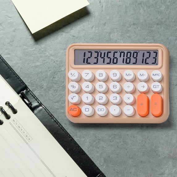 Basic Calculators, Desktop Tablet Calculator Simples-thin 12-digit Screen Display Clear And Easy To Open And Read Office Student Business Gift Calculator
