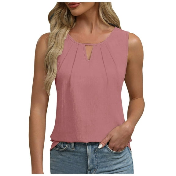 Basic Camisole For Women Tanks Tops Business 2025 Loose Dressy Work Shirt Summer Sleeveless Casual Shirts