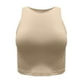 thumbnail image 1 of Basic Camisole For Women Tanks Tops High Neck Racerback Cropped Cute Girls Halter Neck Crop Vest Summer Y2K Going Out Basic Cami Shirt, 1 of 8