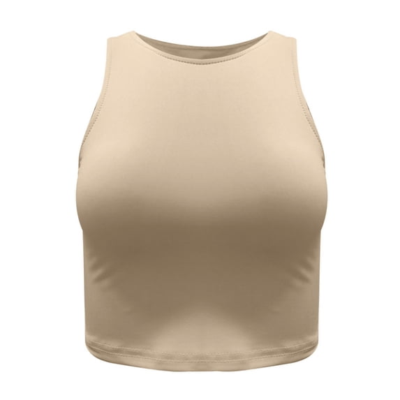Basic Camisole For Women Tanks Tops High Neck Racerback Cropped Cute Girls Halter Neck Crop Vest Summer Y2K Going Out Basic Cami Shirt