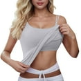 thumbnail image 1 of Basic Camisole For Women Tanks Tops Seamless Bralette With Built In Pads Backless Underwear Sleeveless Basic Casual Undershirt, 1 of 5