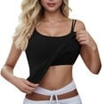 thumbnail image 1 of Basic Camisole For Women Tanks Tops Seamless Bralette With Built In Pads Backless Underwear Summer Basic Slim Cute Tops 2025, 1 of 6