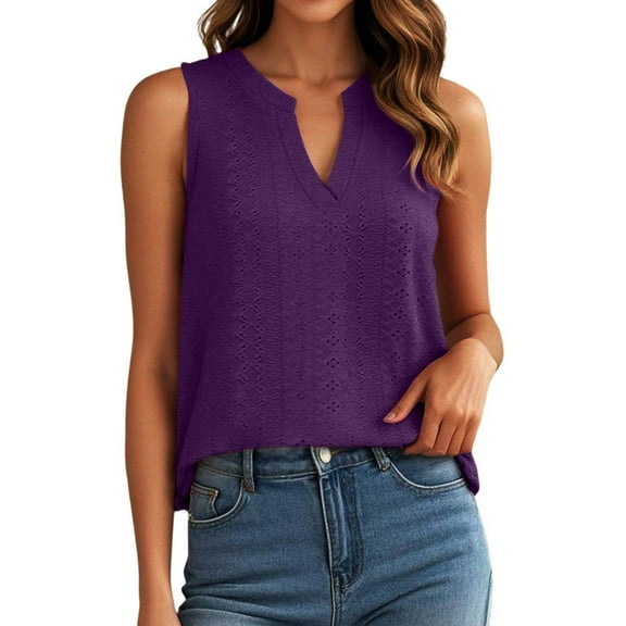 Basic Camisole For Women Tanks Tops V Neck Loose Fit Boho Floral Lace Blouse For Daily Wear Sleeveless Basic Casual Undershirt
