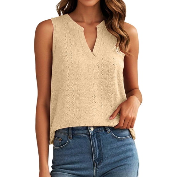 Basic Camisole For Women Tanks Tops V Neck Loose Fit Boho Floral Lace Blouse For Daily Wear Summer Y2K Going Out Basic Cami Shirt