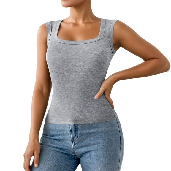 Basic Camisole For Women Tanks Tops Comfortable Wide Strap For Everyday Wear Seamless With Full Coverage Soft Fabric Slim Fit Basic Casual Summer Cami Top