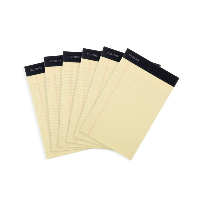 Basic Canary Legal Pads - 6 Pack - Walmart.com