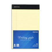 Mintra Office Legal Pads - ((BASIC CANARY 6pk, 5in x 8in, NARROW RULED))