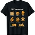 thumbnail image 1 of Basic Cat Geometry Cute Cat Cat Lover Cat Owner math school T-Shirt, 1 of 5