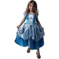 thumbnail image 1 of Basic Cinderella Blue Satin Princess Dress - Size 2-4, 1 of 6