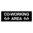 thumbnail image 1 of Basic Co-Working Area Sign (Black) - Large, 1 of 5