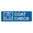 thumbnail image 1 of Basic Coat Check Sign (Blue) - Large, 1 of 4