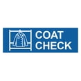 thumbnail image 1 of Basic Coat Check Sign (Blue) - Medium, 1 of 4