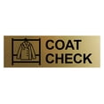 thumbnail image 1 of Basic Coat Check Sign (Brushed Gold) - Medium, 1 of 4