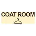 thumbnail image 1 of Basic Coat Room Sign (Ivory/Dark Brown) - Medium, 1 of 4