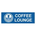 thumbnail image 1 of Basic Coffee Lounge Sign (Blue) - Large, 1 of 5