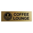 thumbnail image 1 of Basic Coffee Lounge Sign (Brushed Gold) - Small, 1 of 5