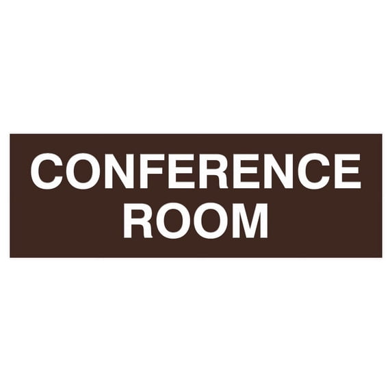 Basic Conference Room Sign (Dark Brown) - Medium