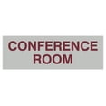 thumbnail image 1 of Basic Conference Room Sign (Light Grey / Burgundy) - Small, 1 of 5